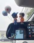 Cute Cartoon Couples Car Decoration Accessories